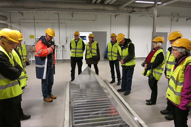 Studiebesök på Reningsverket i Umeå. Foto Dag Magnusson