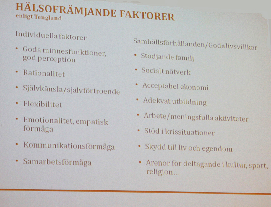 Hälsofrämjande faktorer