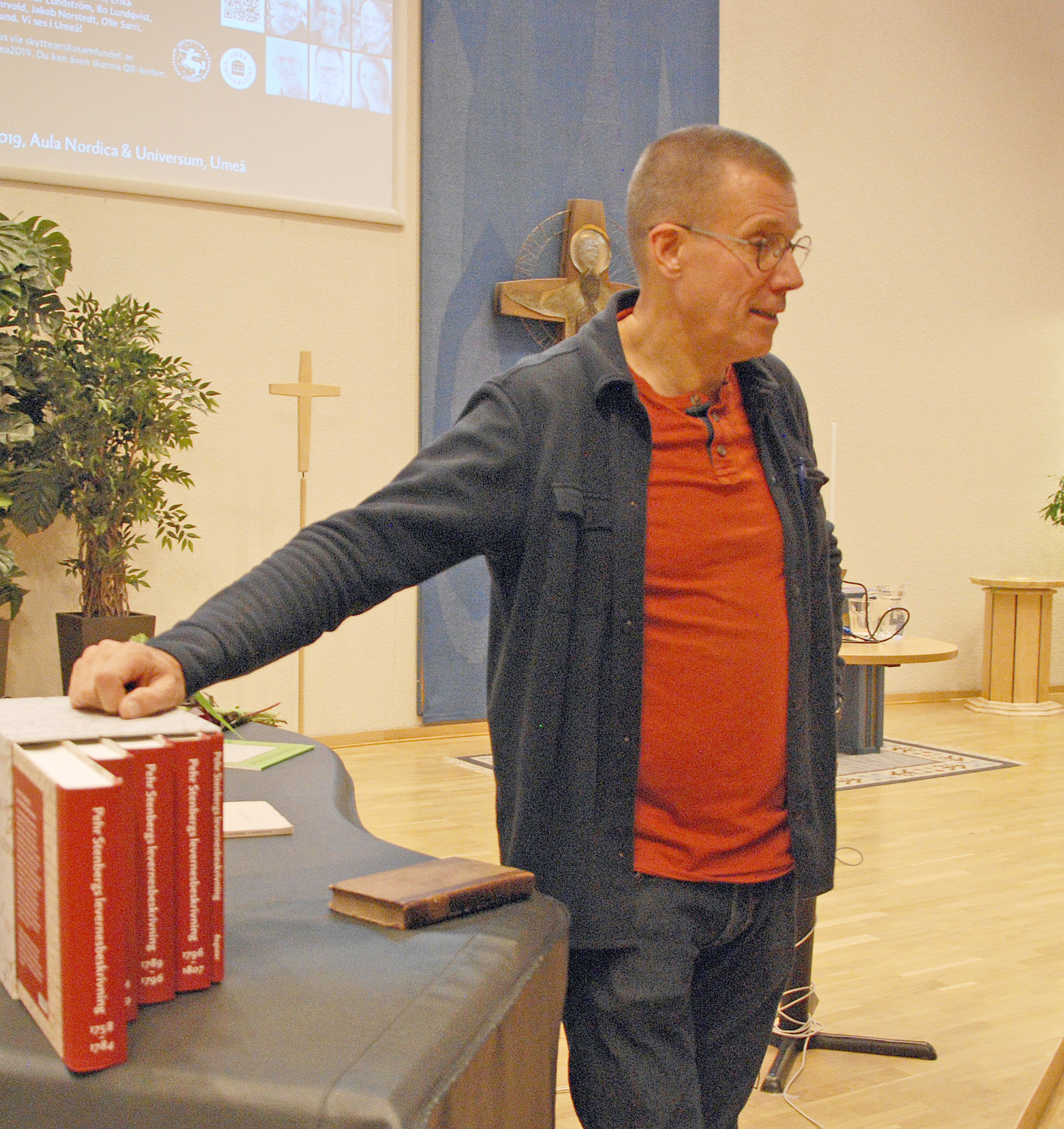 Fredrik Elgh berättade om prästen Pehr Stenberg